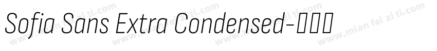 Sofia Sans Extra Condensed字体转换